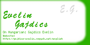 evelin gajdics business card